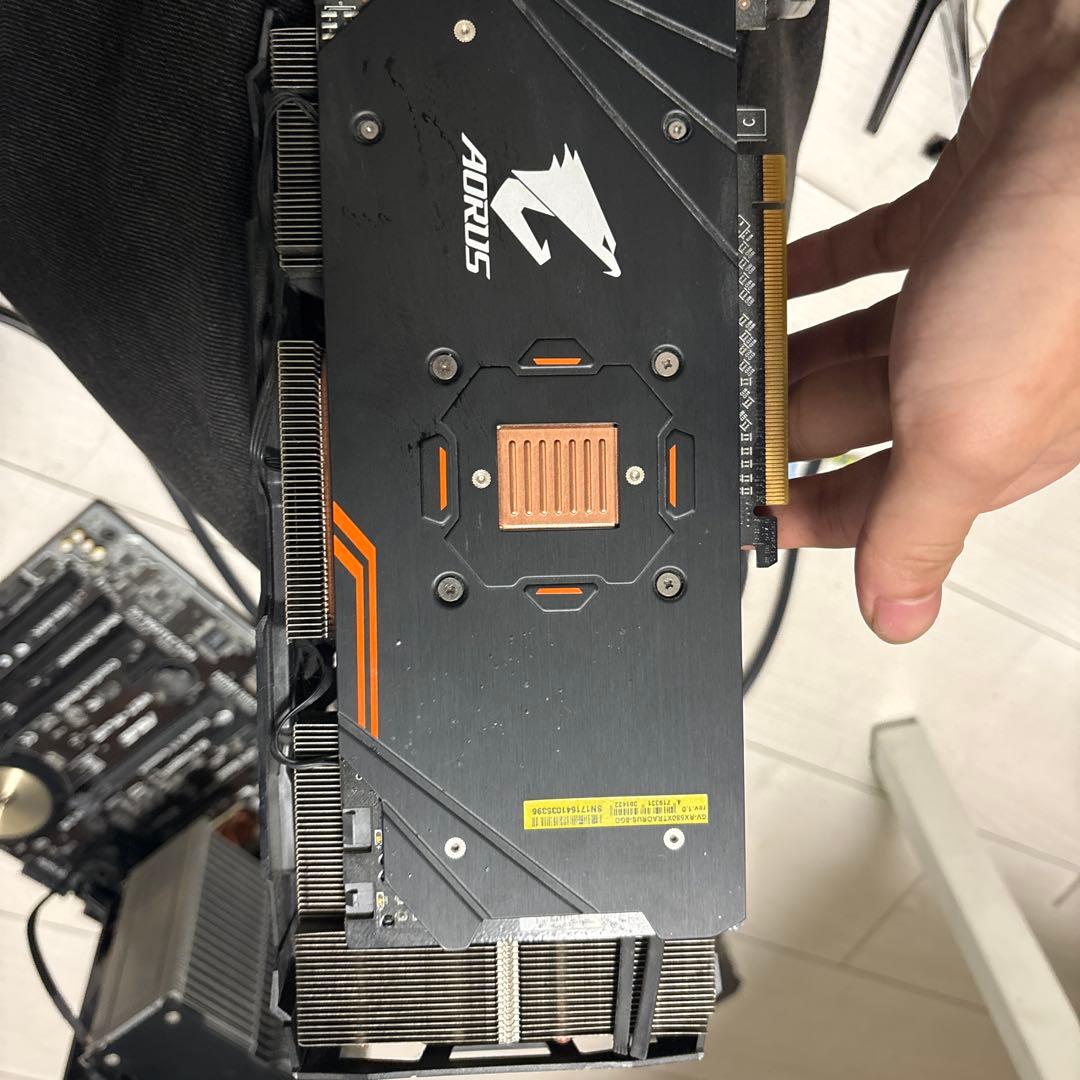 AORUS Radeon RX580 8GB グラフィックボード 動作確認済み