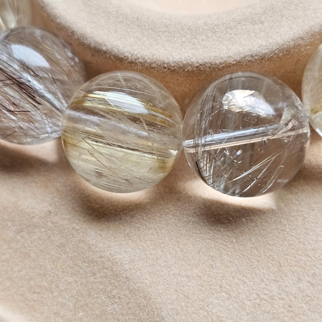 【とみとみちょぷ】ゴールドルチル シルバールチル ブレスレット【15mm】