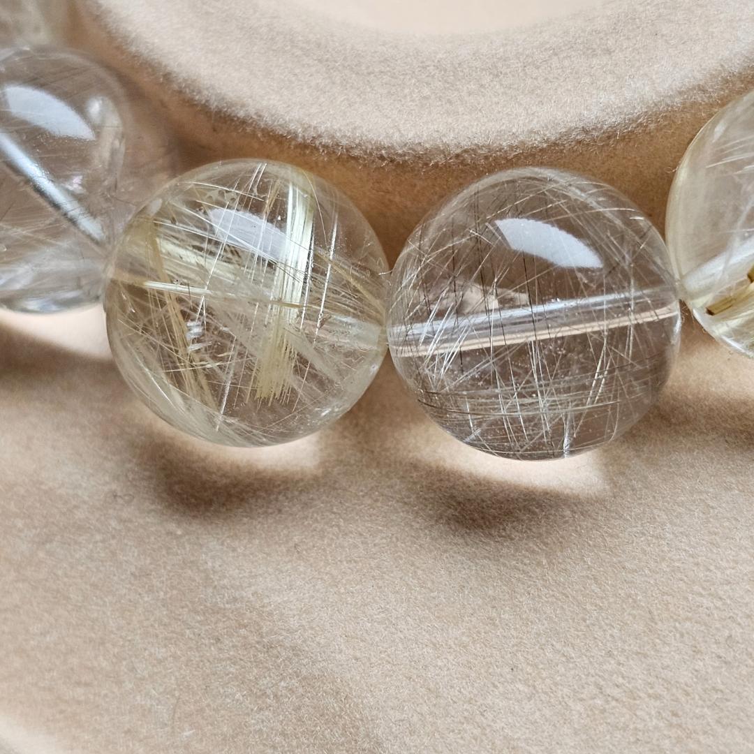 【とみとみちょぷ】ゴールドルチル シルバールチル ブレスレット【15mm】