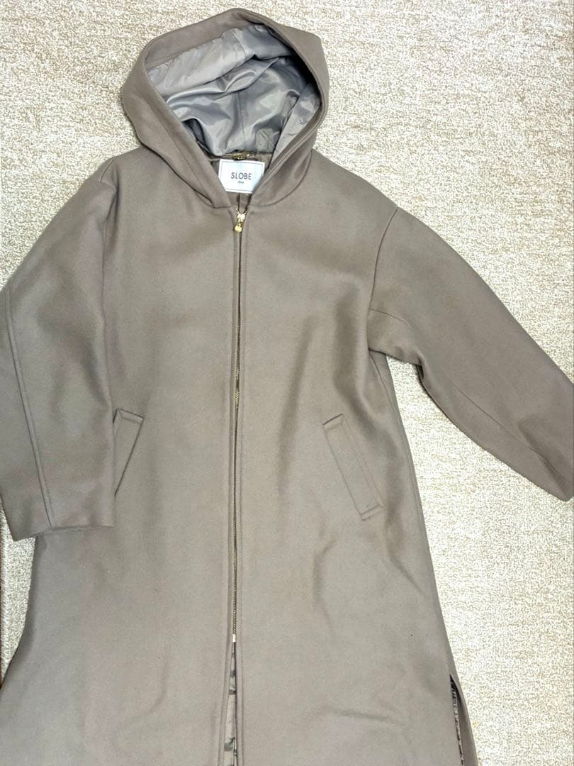【美品】SLOBE IENA HAMILTONフードロングコート