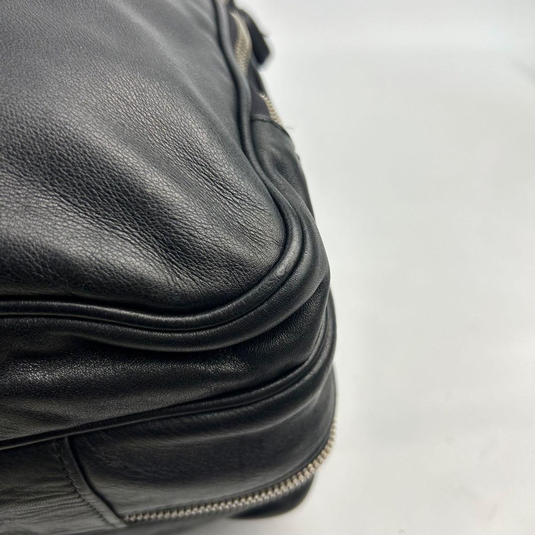 【美品】ジョルジオアルマーニ　ボストンバッグ　ビジネスバッグ　レザー　2way