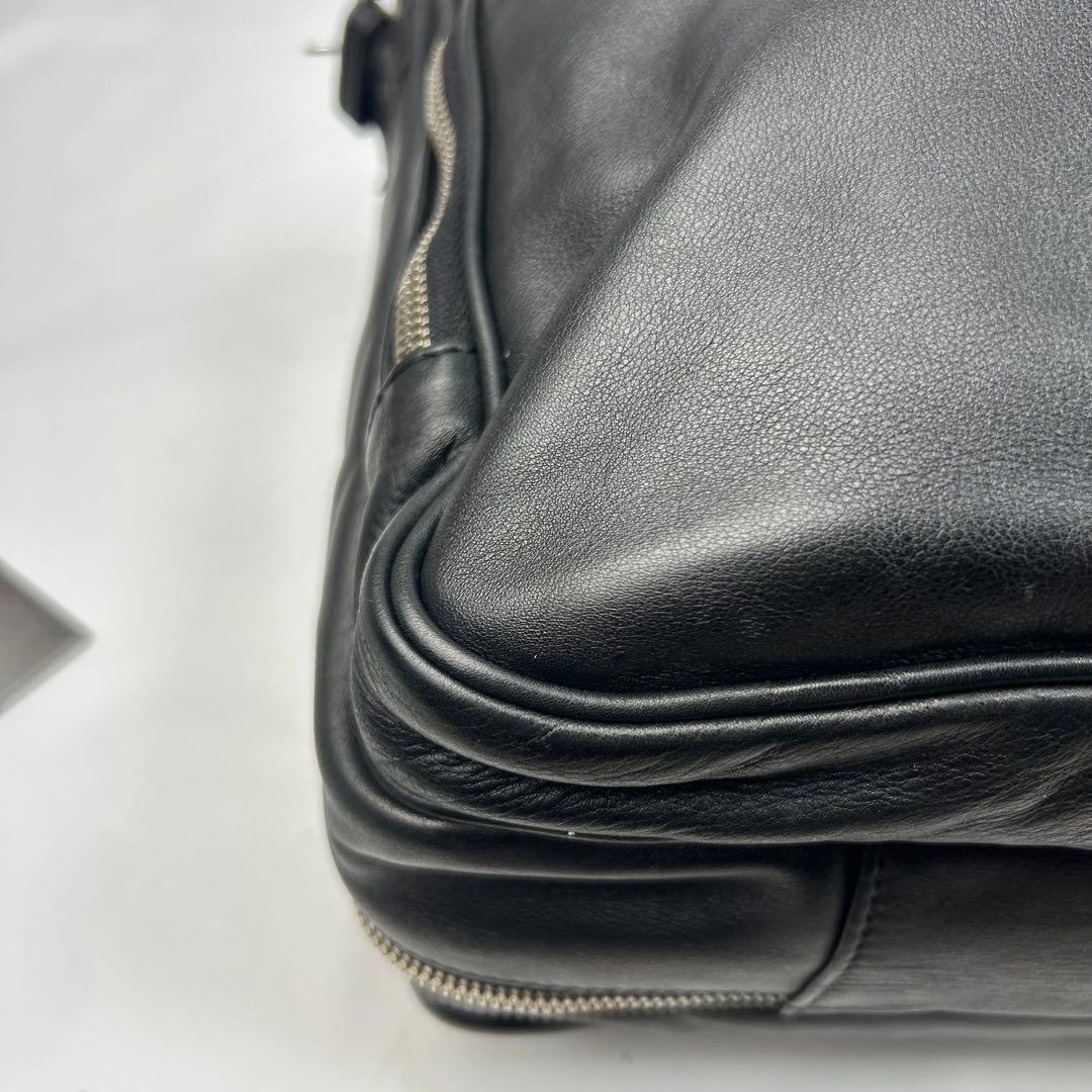 【美品】ジョルジオアルマーニ　ボストンバッグ　ビジネスバッグ　レザー　2way