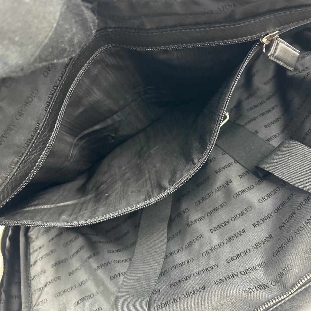 【美品】ジョルジオアルマーニ　ボストンバッグ　ビジネスバッグ　レザー　2way