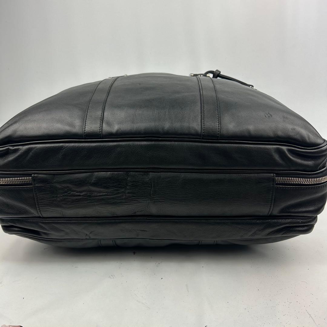 【美品】ジョルジオアルマーニ　ボストンバッグ　ビジネスバッグ　レザー　2way