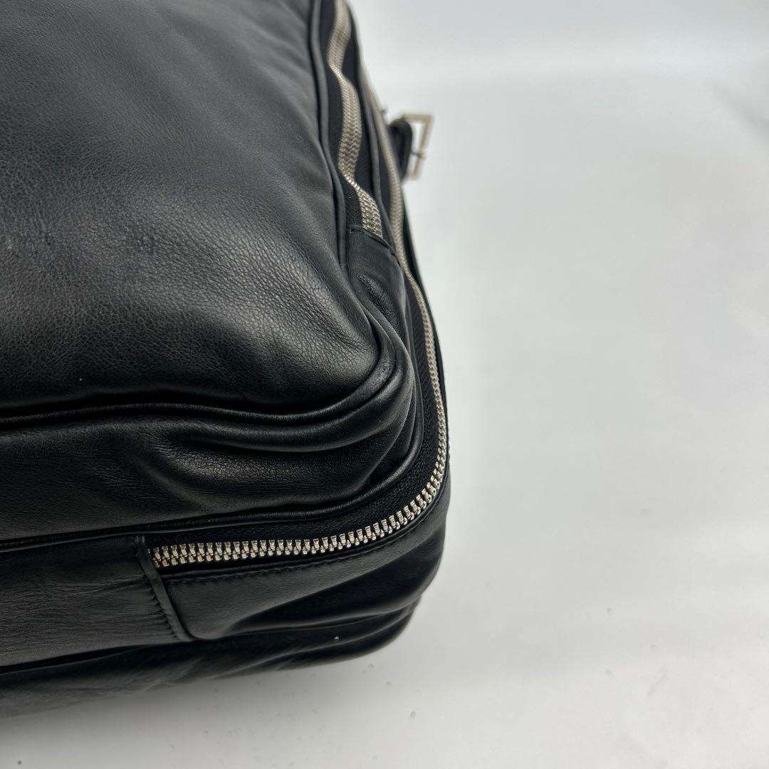 【美品】ジョルジオアルマーニ　ボストンバッグ　ビジネスバッグ　レザー　2way