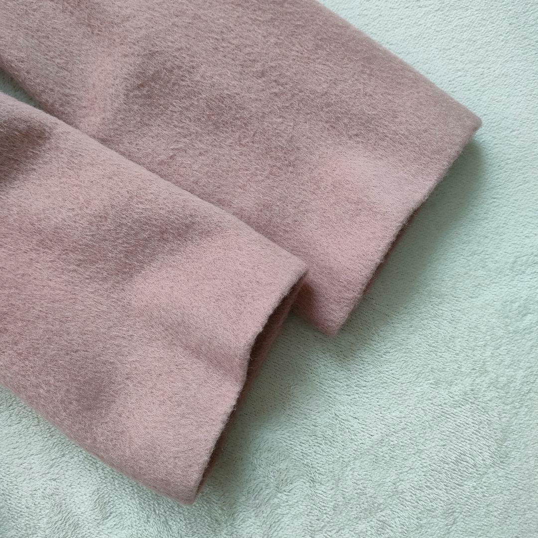 タグ付き シビラ ウールアンゴラアルパカ ロングコート くるみボタン ピンク M