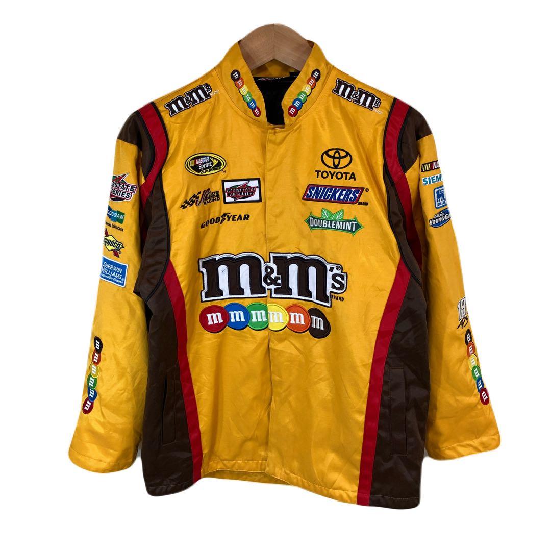 限定　m&m's NASCAR レーシングジャケット　men's M イエロー