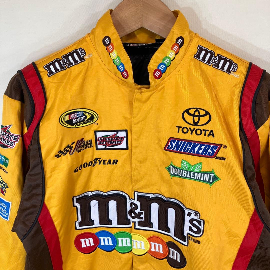 限定　m&m's NASCAR レーシングジャケット　men's M イエロー