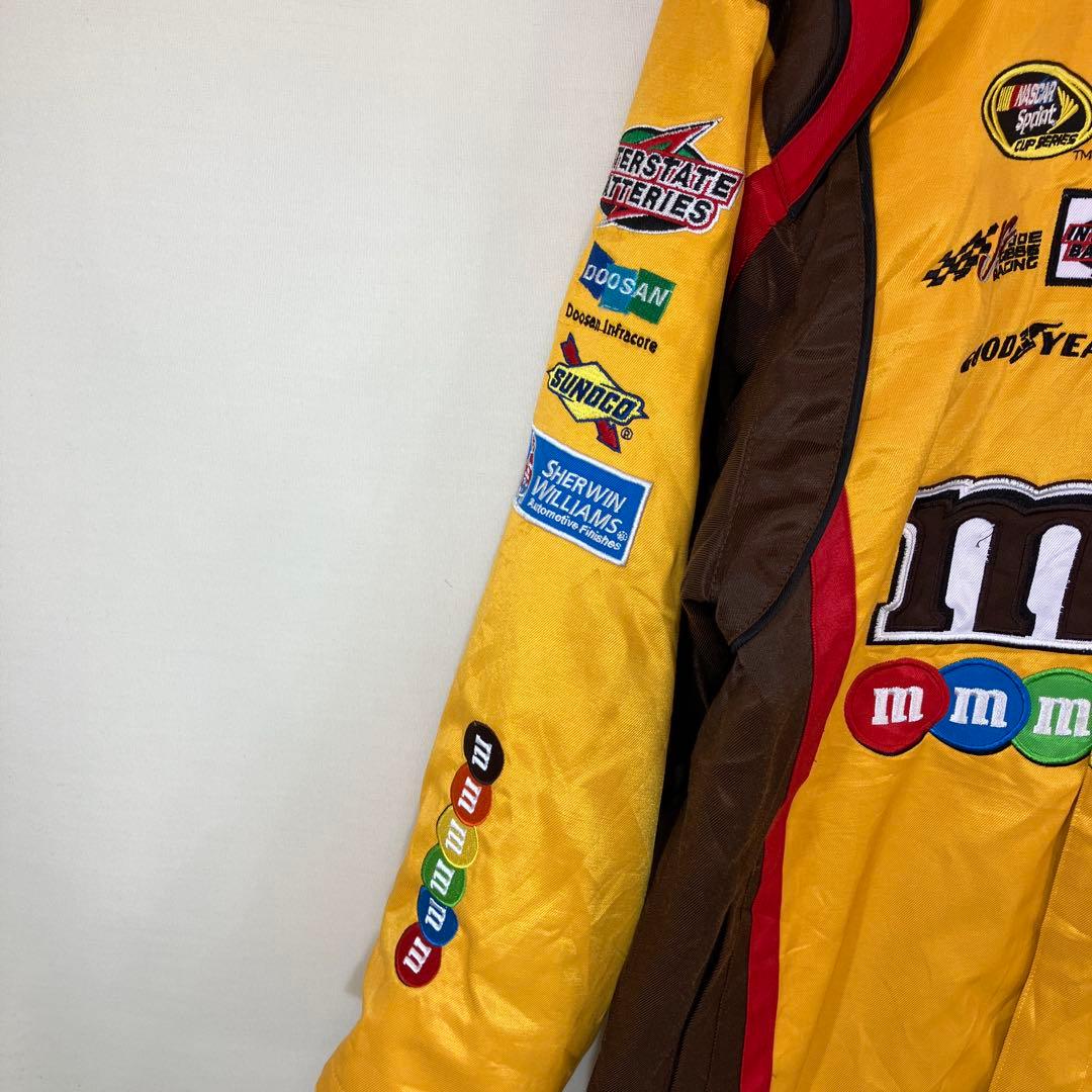 限定　m&m's NASCAR レーシングジャケット　men's M イエロー