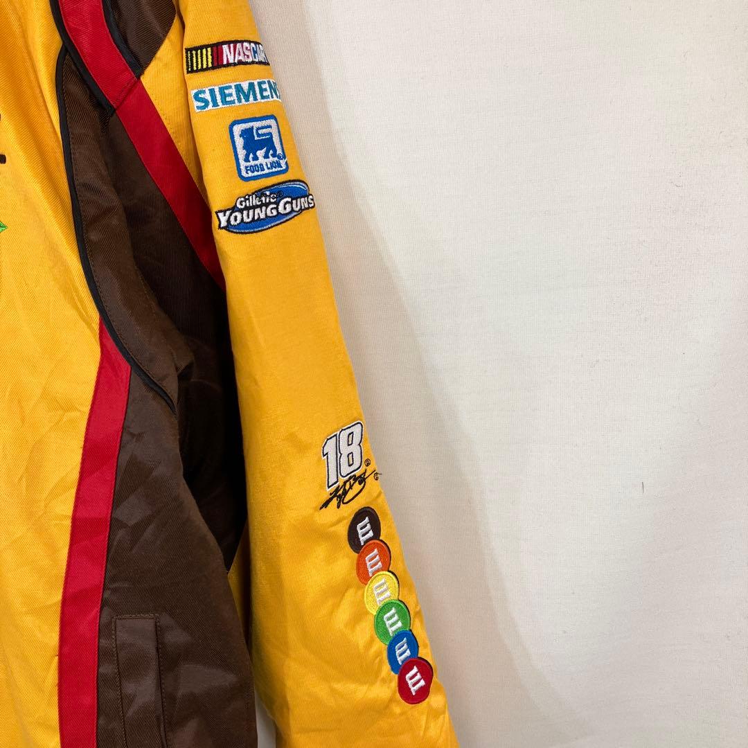 限定　m&m's NASCAR レーシングジャケット　men's M イエロー