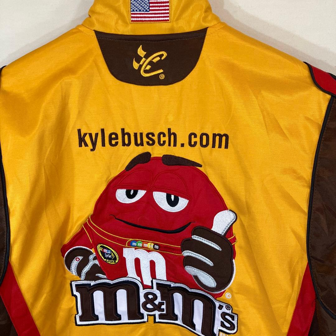 限定　m&m's NASCAR レーシングジャケット　men's M イエロー