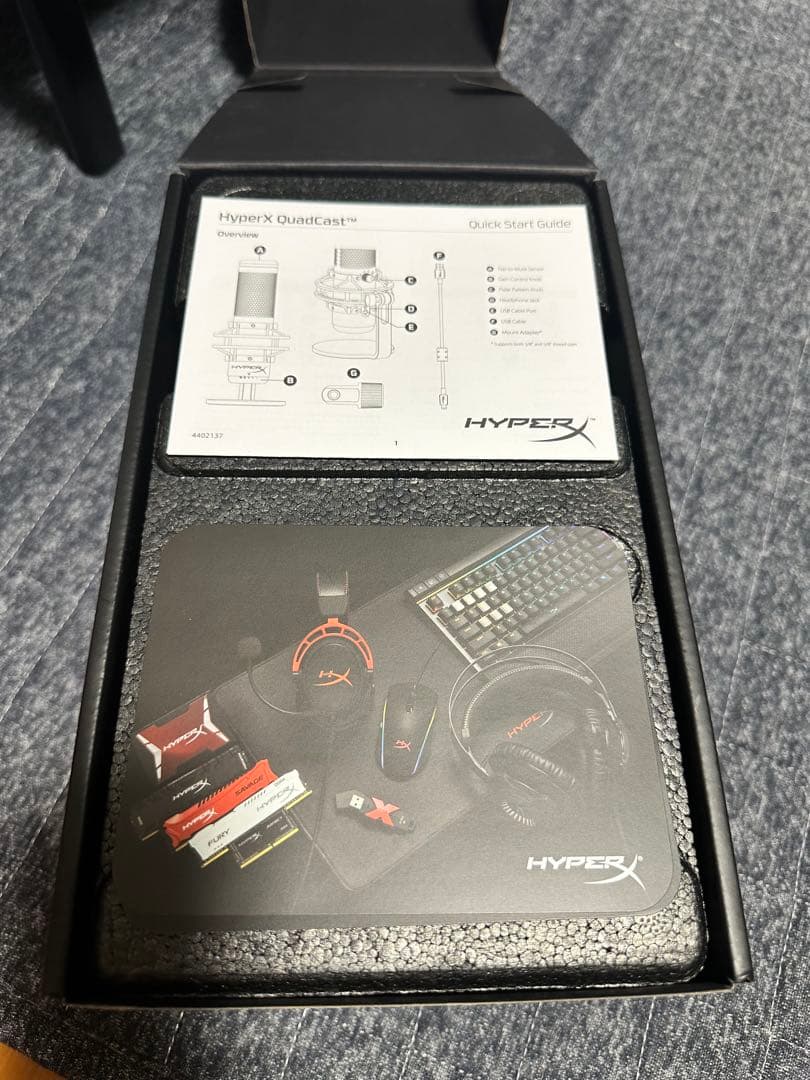 HyperX HX-MICQC-BK スタンドアロンマイク ストリーマー