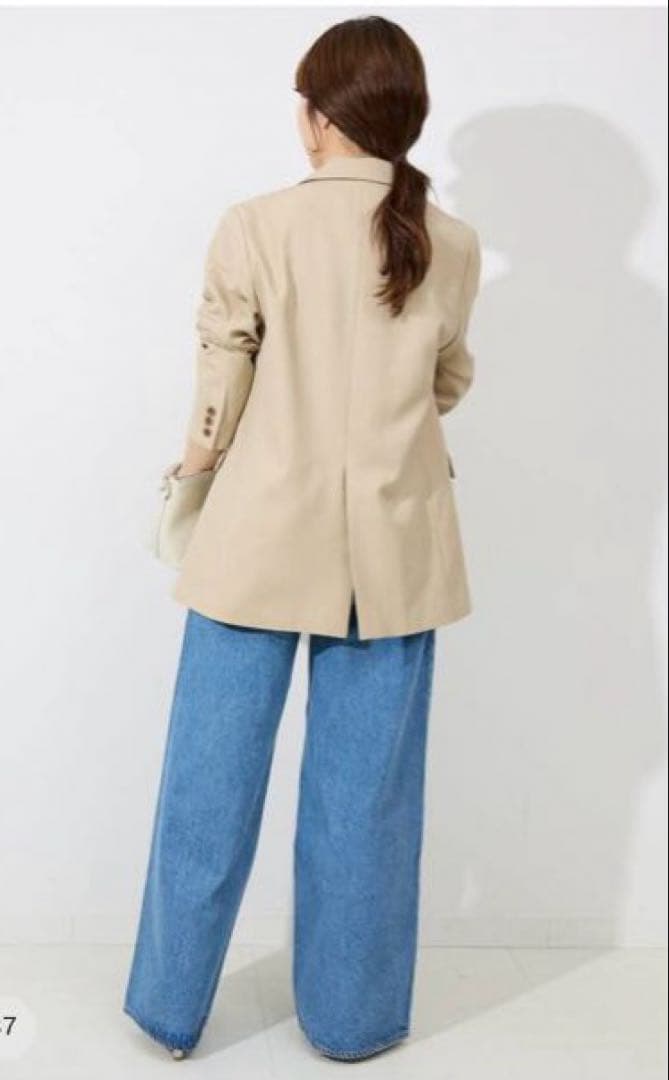 SLOBE IENA ツイルダブルブレストジャケット
