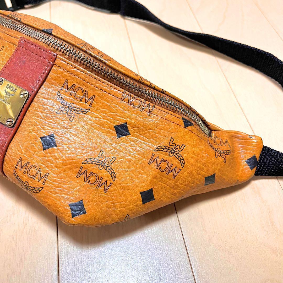 ♓美品♓特価♓ MCM　ヴィセトス　レザー　ブラウン　ウエストポーチ