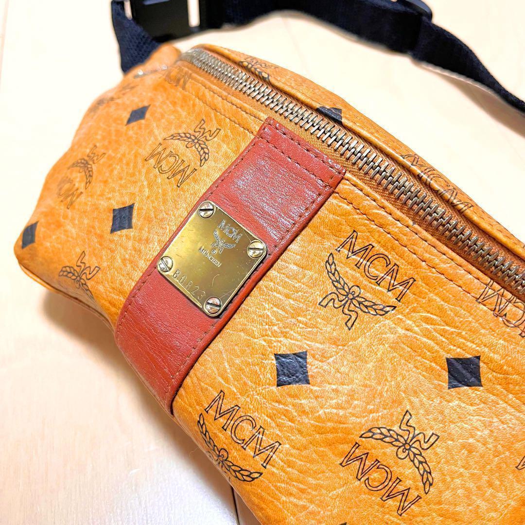♓美品♓特価♓ MCM　ヴィセトス　レザー　ブラウン　ウエストポーチ