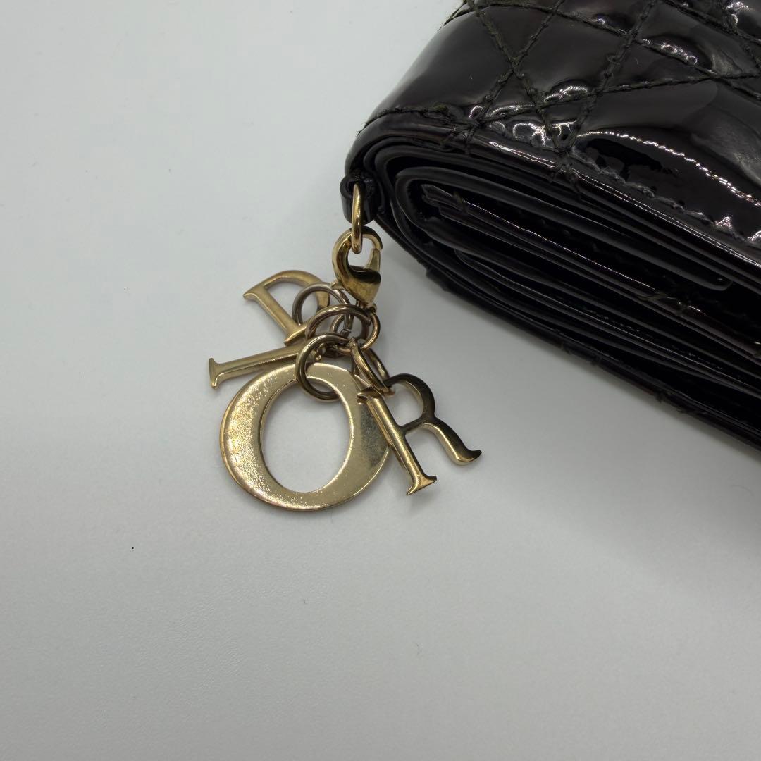 ✩*˚様 【訳あり】Dior ディオール　エナメル レディディオールロータ 三つ