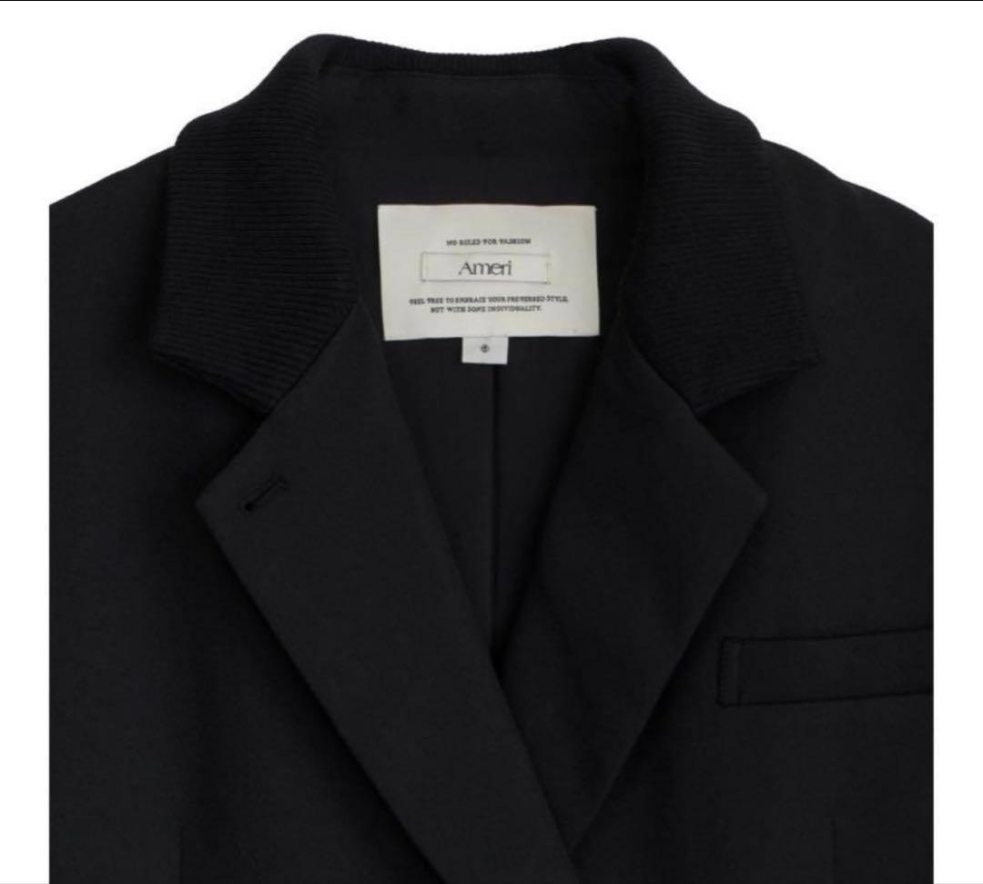 ジャケット・アウター AMERI VINTAGE RIB SWITCHING OVER JACKET