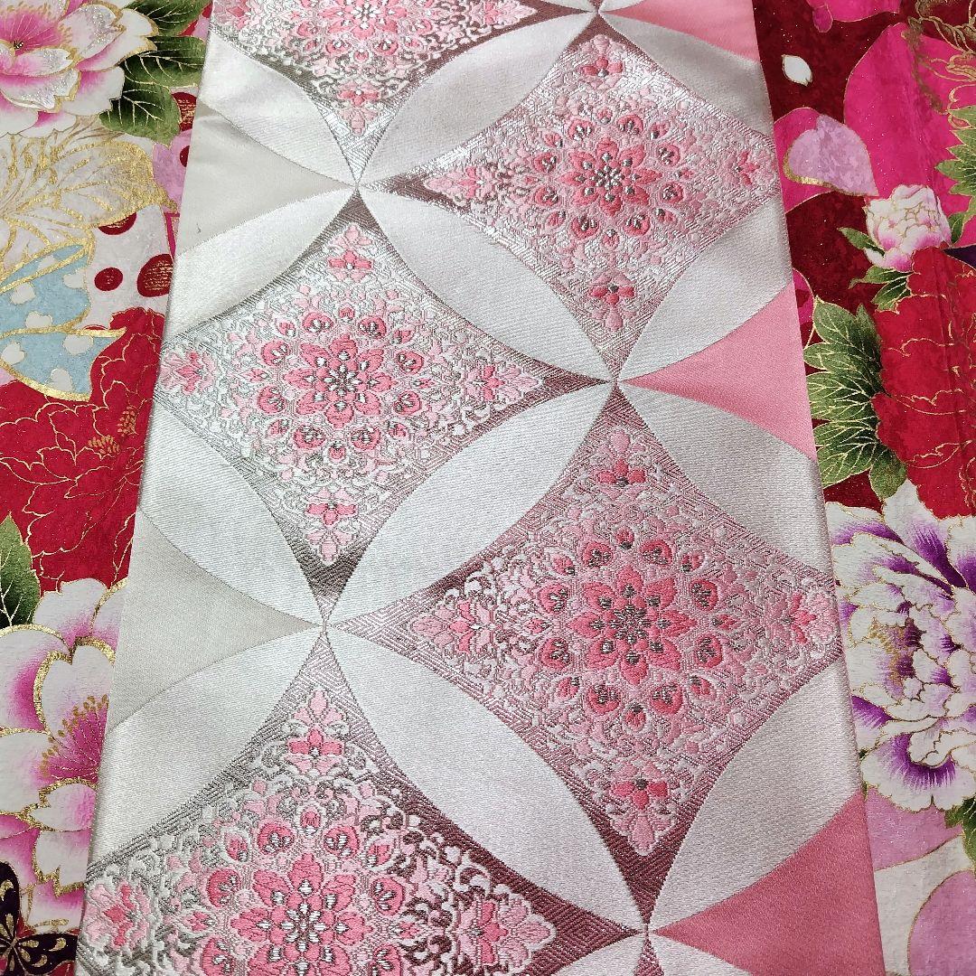 SALE中☆振袖フルセット(8点)成人式・大輪牡丹柄・金彩加工・金通し・豪華刺繍