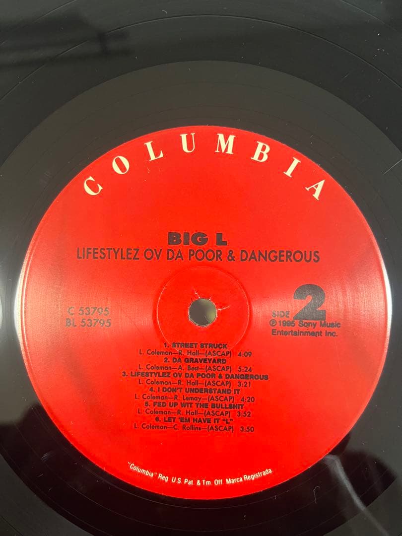 洋楽 BIG L LIFESTYLEZ OV DA POOR DANGEROUS LP