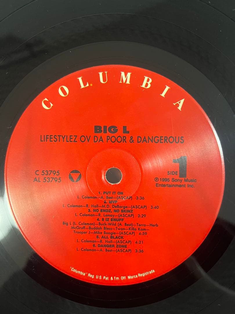 洋楽 BIG L LIFESTYLEZ OV DA POOR DANGEROUS LP