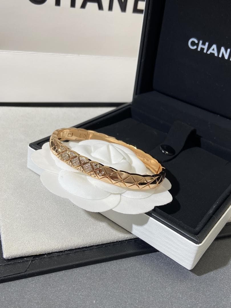 CHANEL シャネル ココクラッシュ風 マトラッセ ブレスレット 17cm