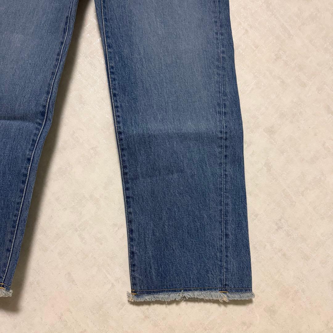 【試着のみ】FRAMeWORK フロントアシメデニムパンツ 20,900円 38