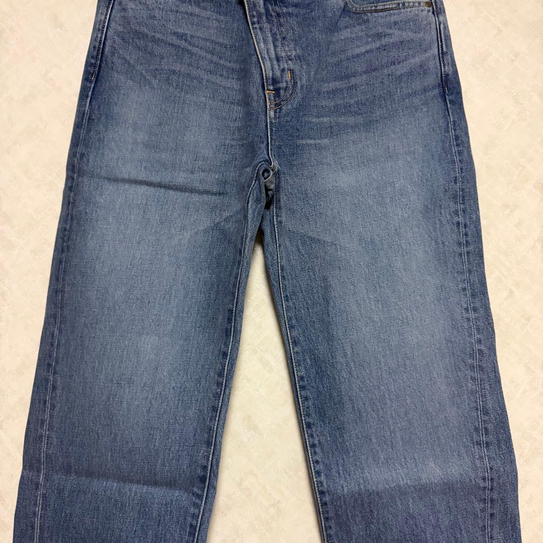 【試着のみ】FRAMeWORK フロントアシメデニムパンツ 20,900円 38