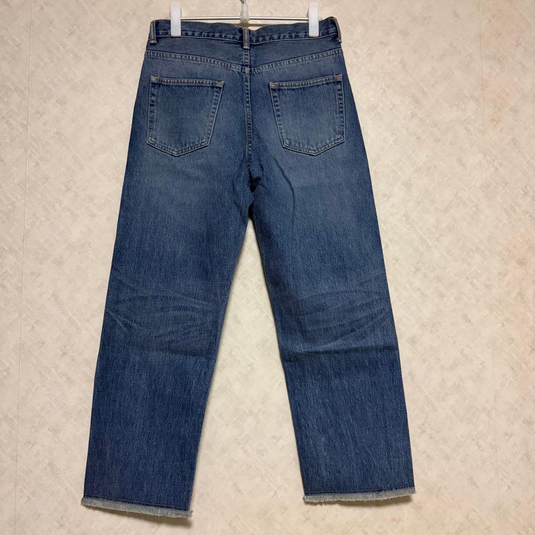 【試着のみ】FRAMeWORK フロントアシメデニムパンツ 20,900円 38