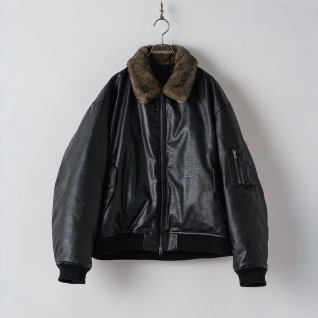 【完売品】Casper John MA-1 ボンバージャケット ブラック L