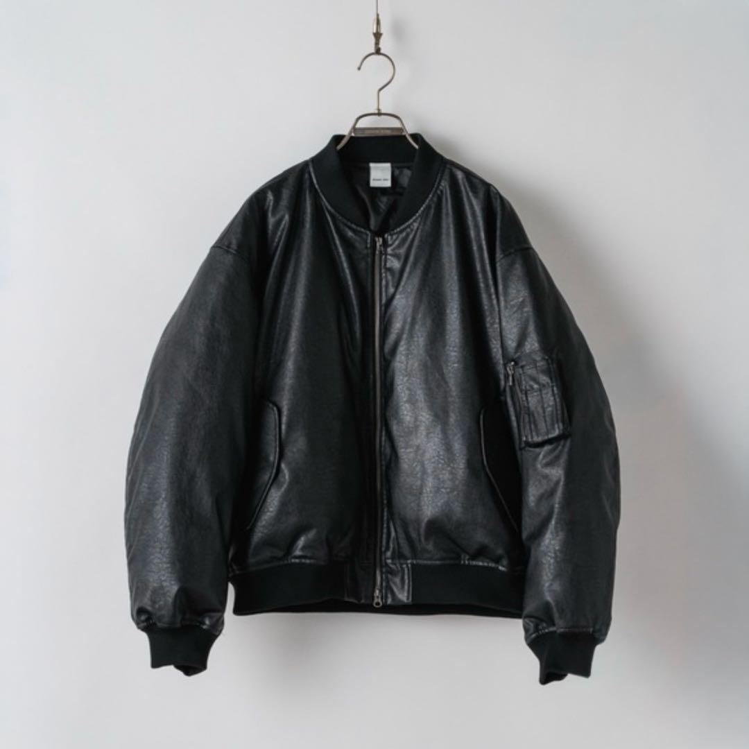 【完売品】Casper John MA-1 ボンバージャケット ブラック L