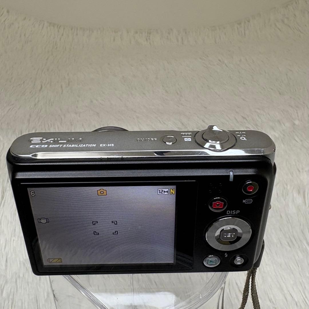 CASIO カメラ　EX-H5 充電器　箱　ブラック　黒　 コンデジ　動作品