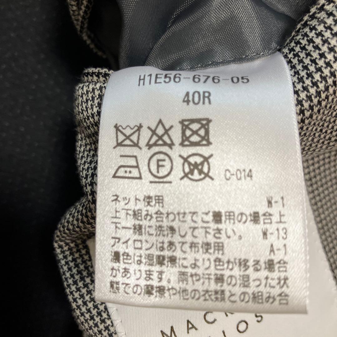 マッキントッシュフィロソフィー 千鳥柄 トロッタージャケット ウール 40