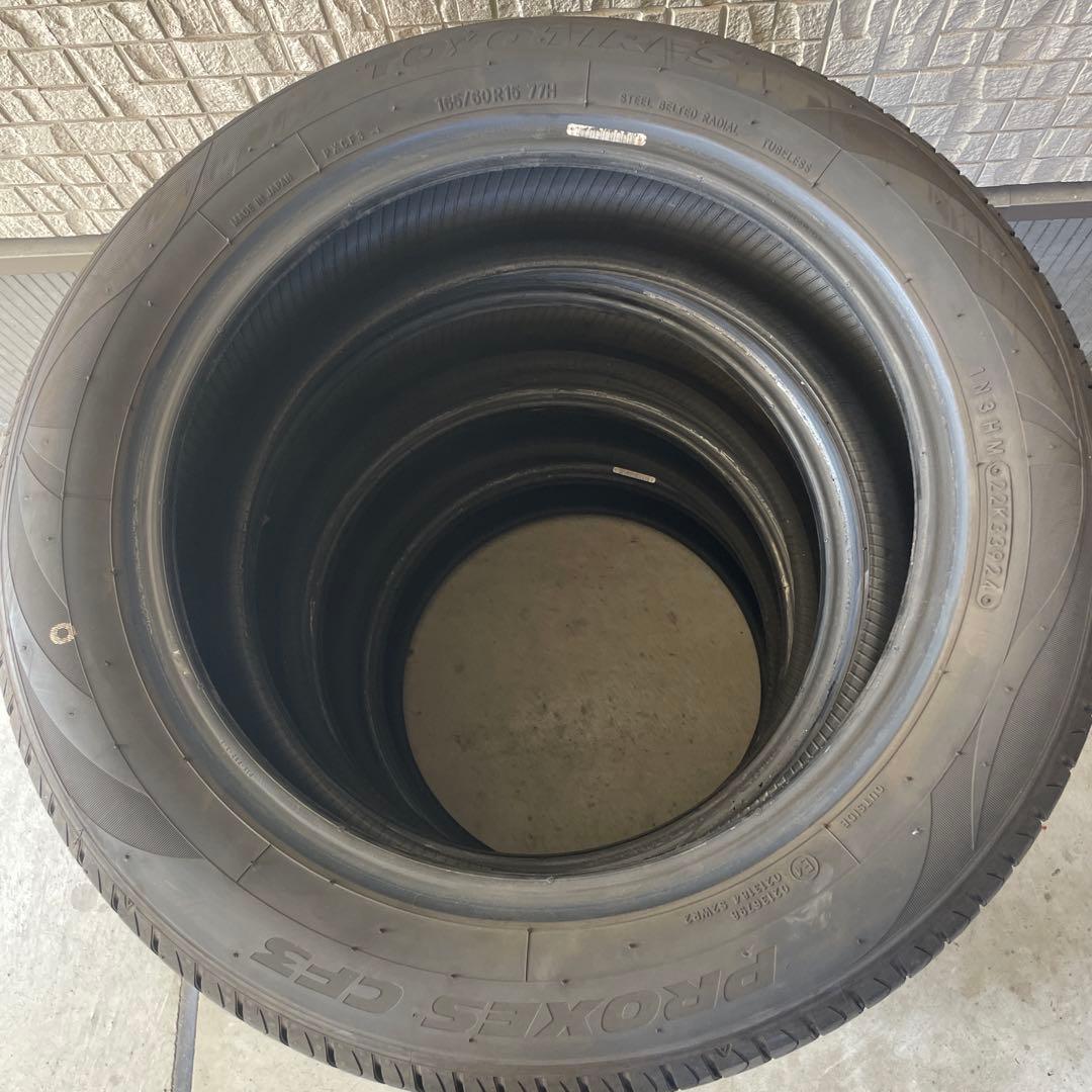 TOYO バリ山165/60R15 25年製3本24年製一本計4本　送料込み