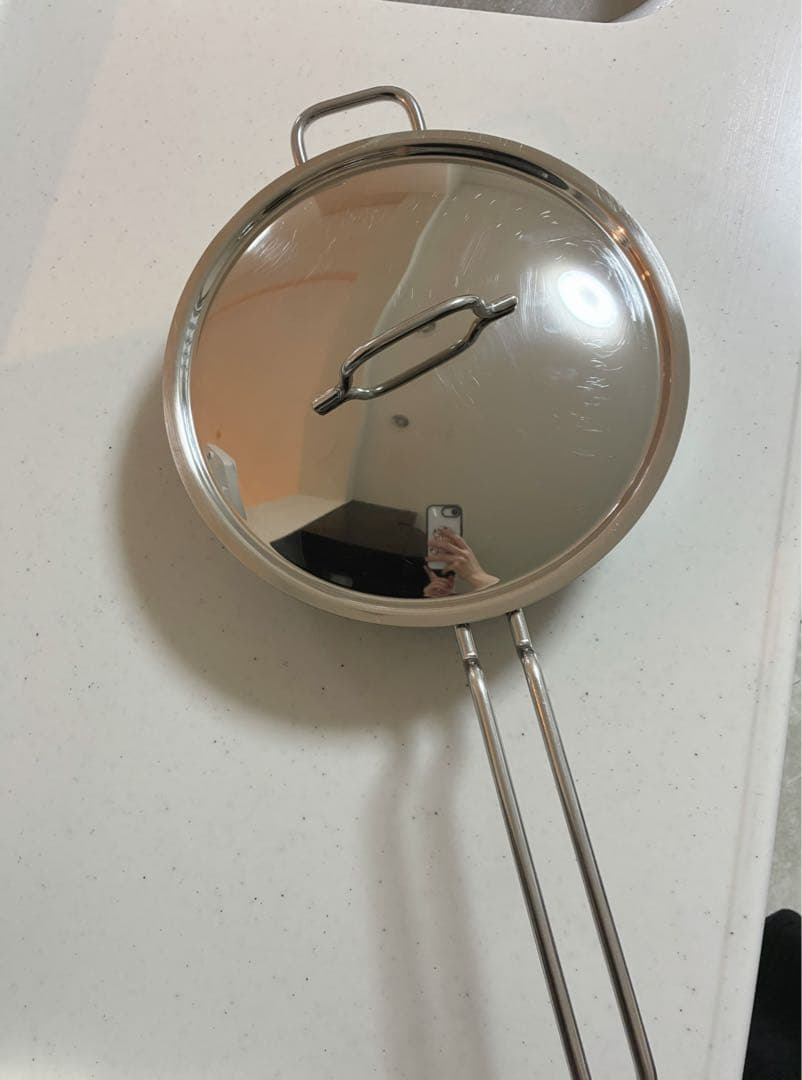 宮﨑製作所ジオプロダクトステンレス ソテーパン25㎝ 蓋付き
