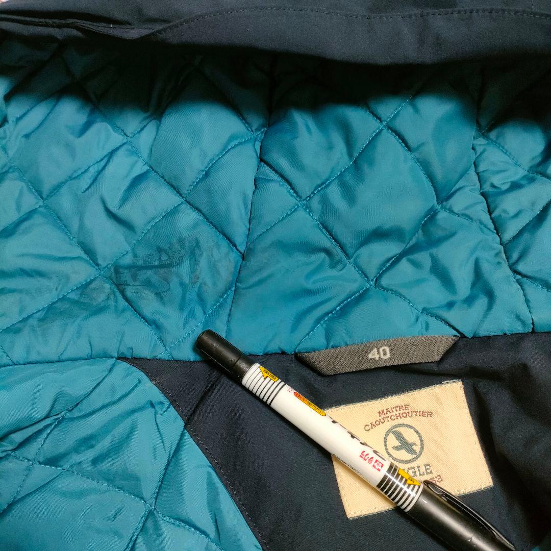 【収納袋付】AIGLE エーグル ゴアテックス ジャケット キルティング M