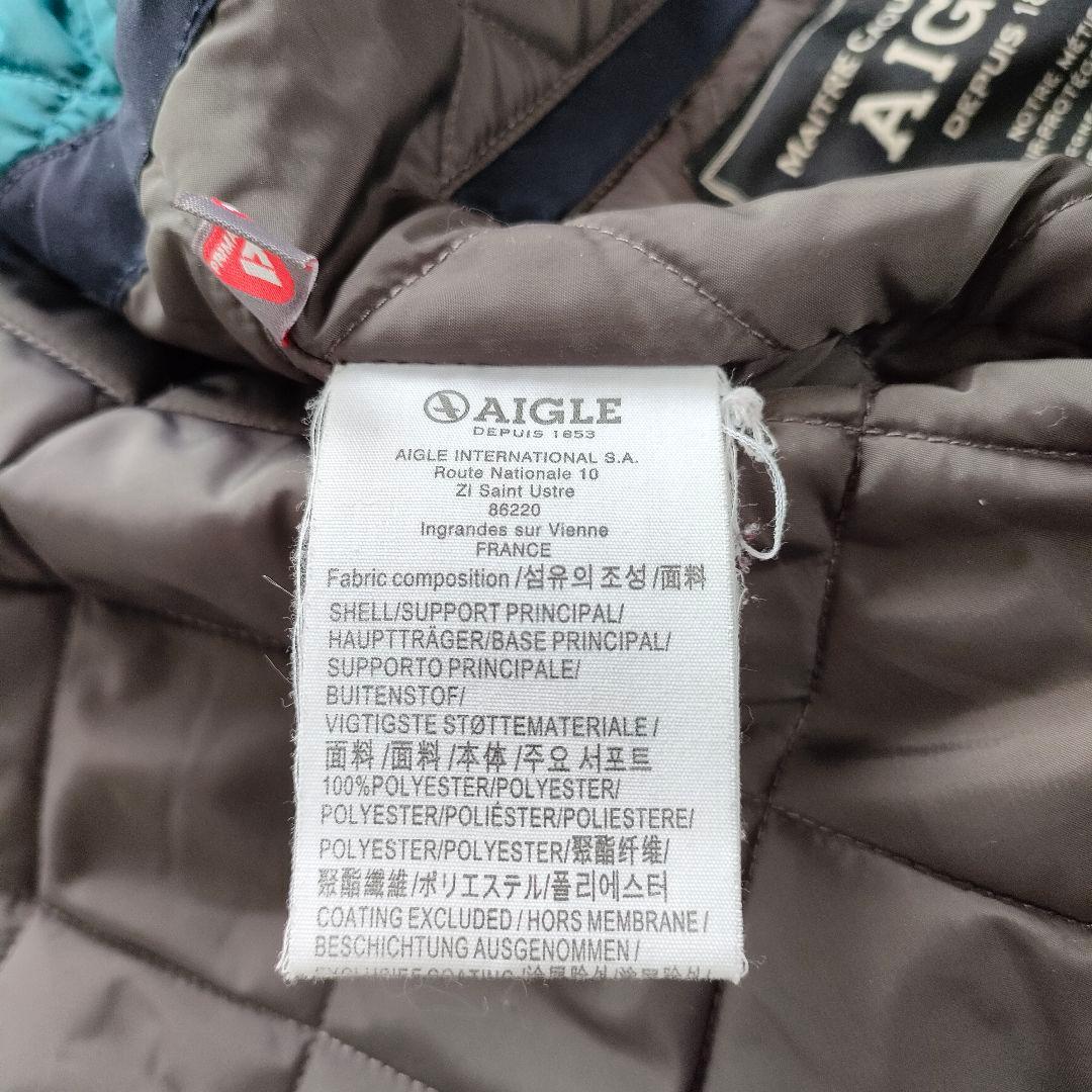 【収納袋付】AIGLE エーグル ゴアテックス ジャケット キルティング M