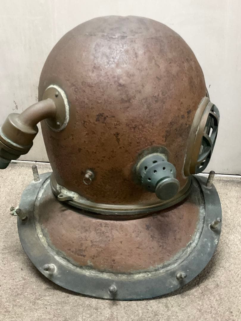 【希少実物】東亜潜水機製 銅製潜水ヘルメット