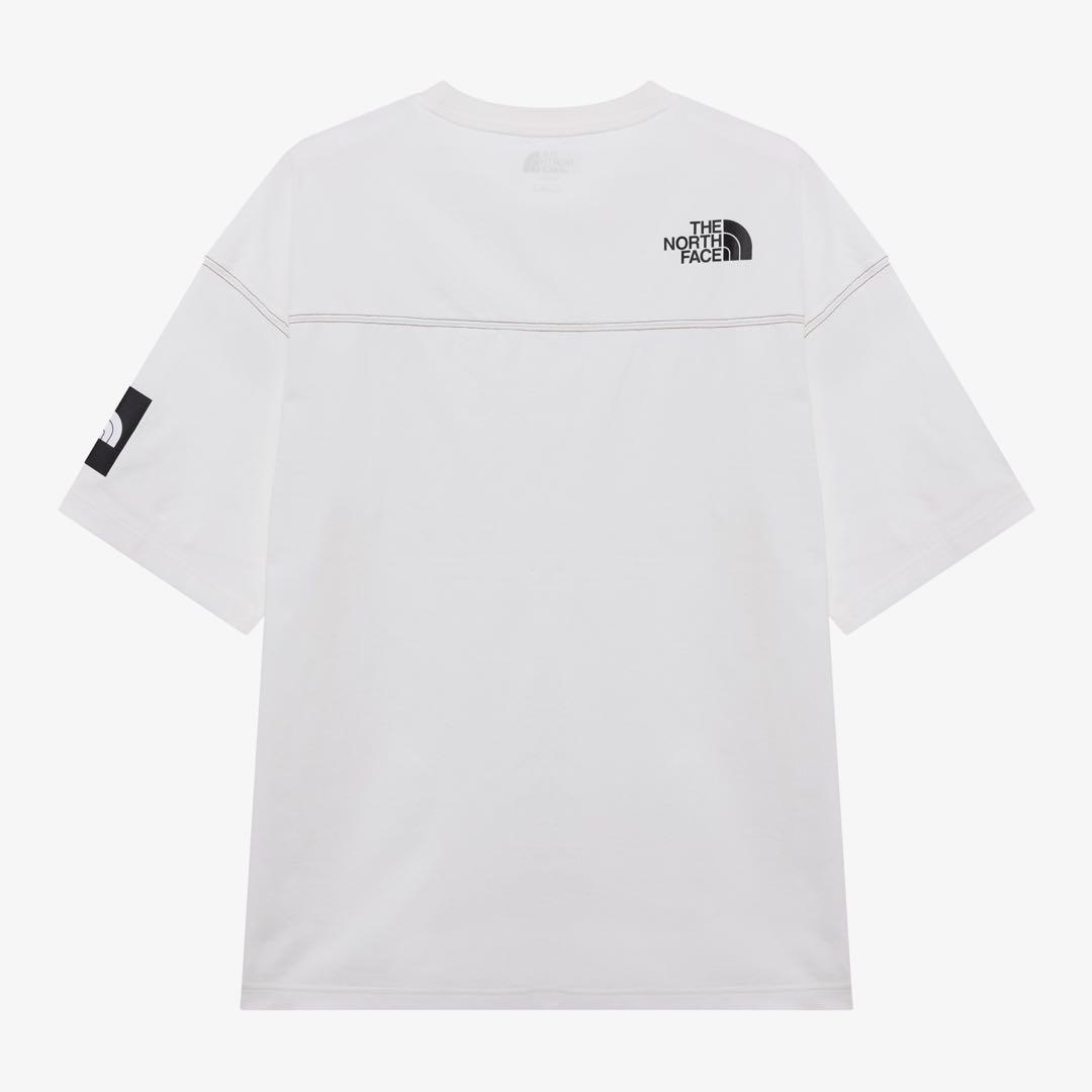 ★韓国限定★【THE NORTH FACE】ロゴ ステッチ Tシャツ ホワイトS