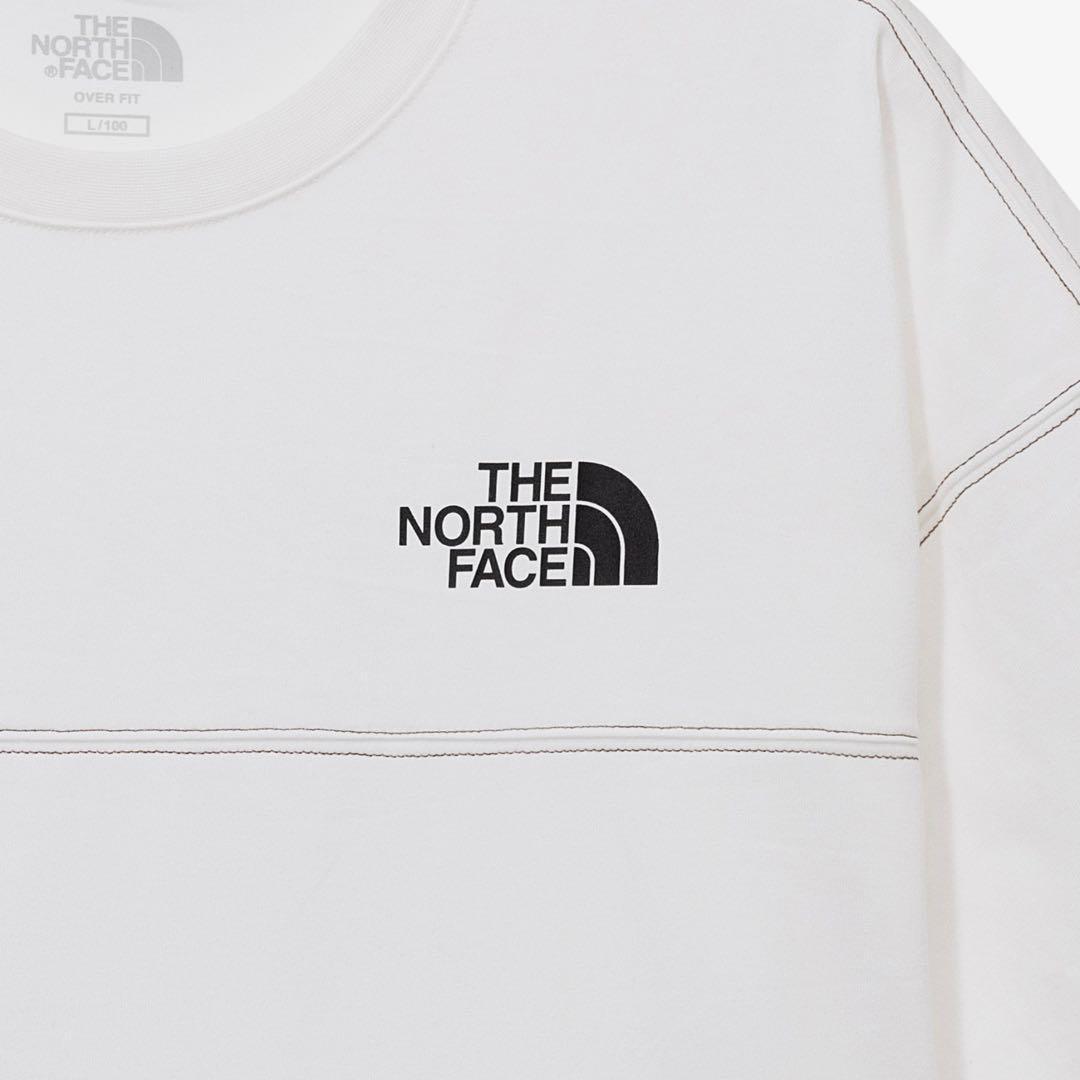 ★韓国限定★【THE NORTH FACE】ロゴ ステッチ Tシャツ ホワイトS