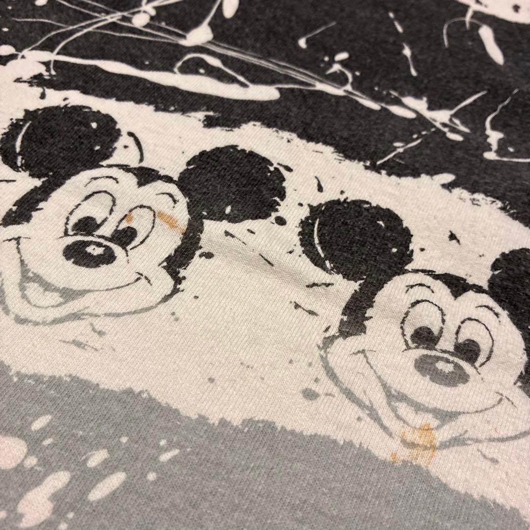 トップス 80s Mickey Mouse all over print T-shirt