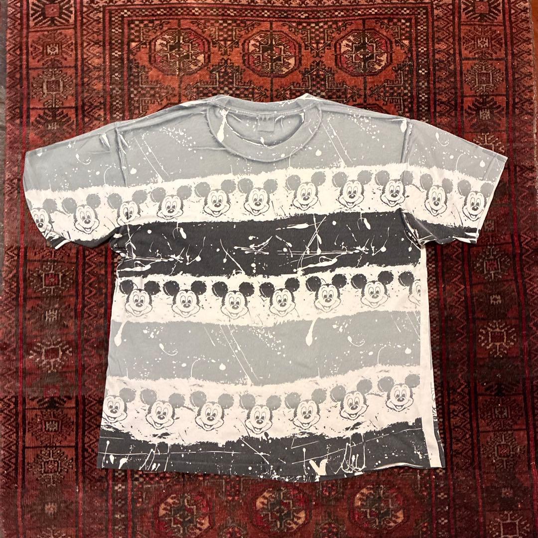トップス 80s Mickey Mouse all over print T-shirt