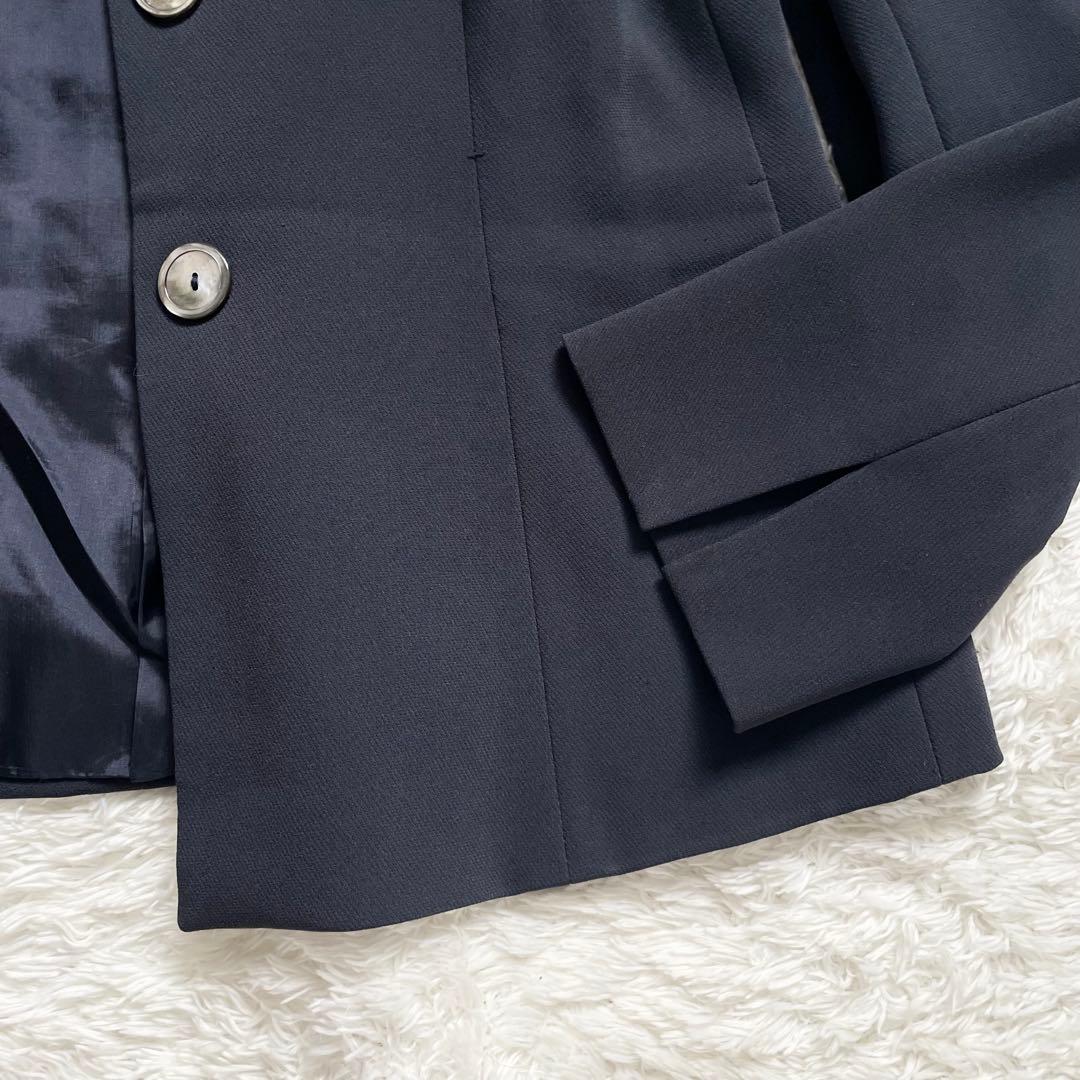 美品✨MaxMara 銀タグ テーラードジャケットマックスマーラ XLネイビー