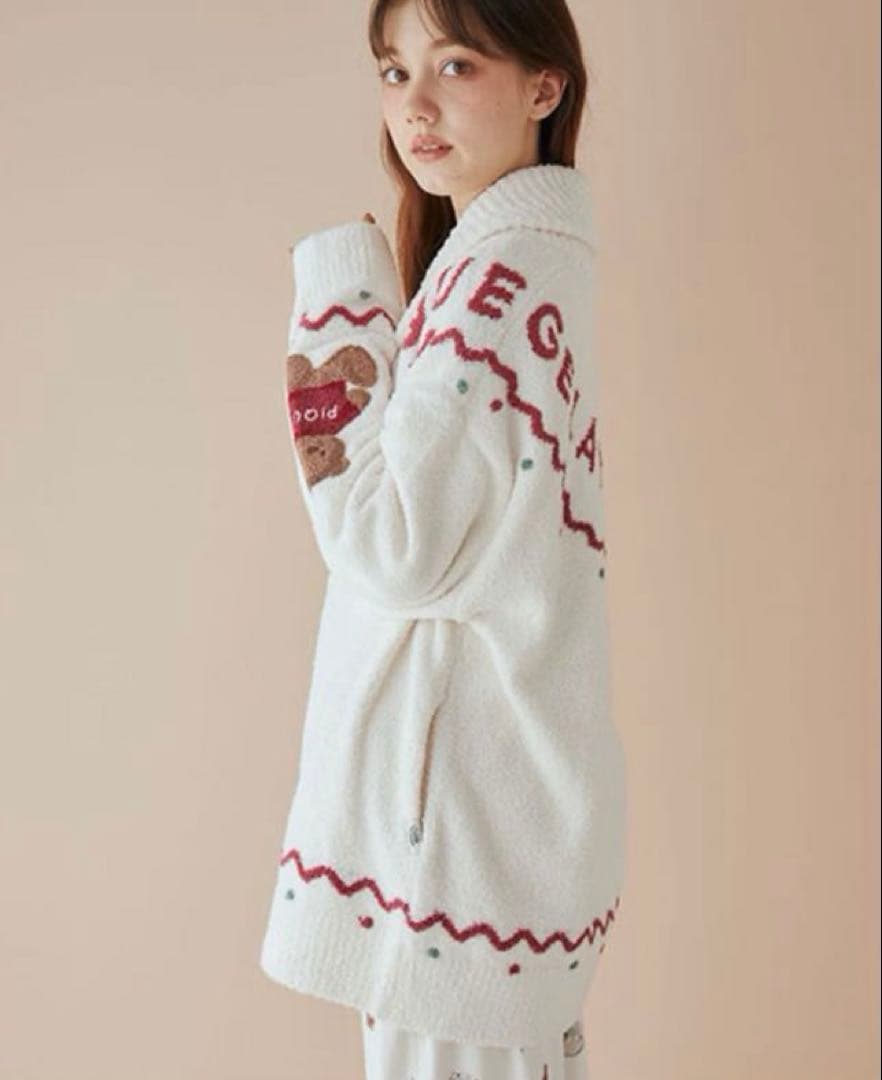 ジェラートピケ　HOLIDAY UNISEX ノルディックショールカーディガン