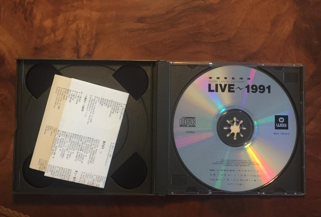 美品2xCD－林憶蓮 サンディラム・1991年「LIVE〜1991憶蓮意亂情迷」