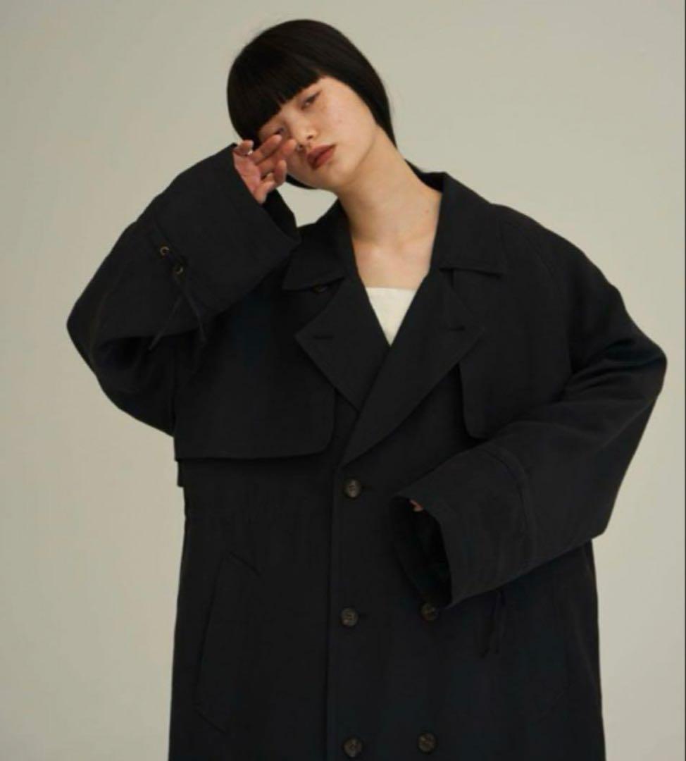 ENOF long coat black サイズM