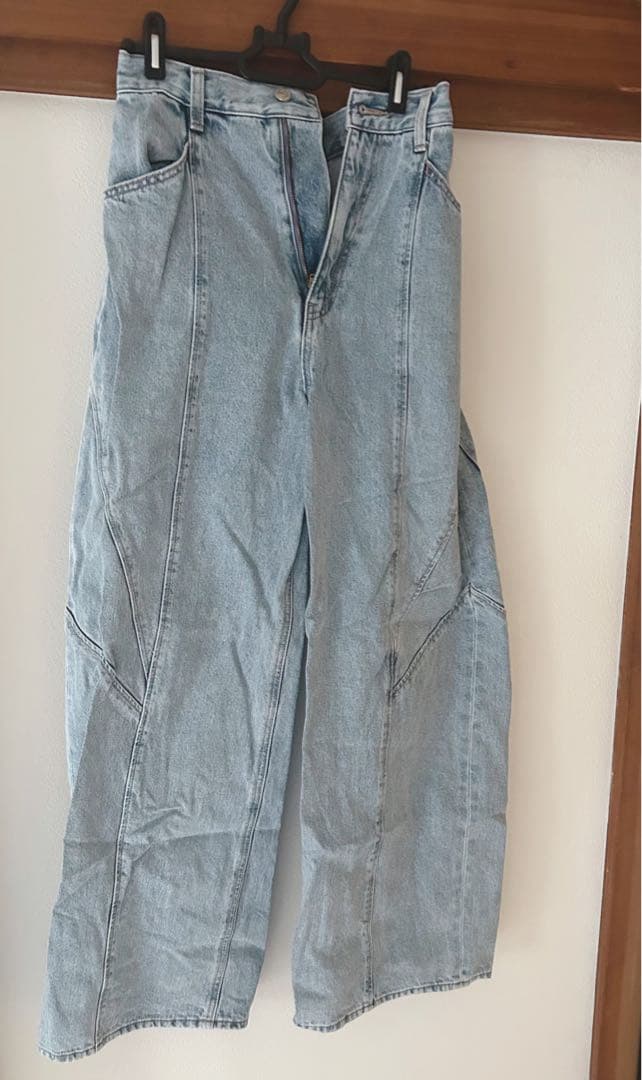 SNIDEL コクーンディティールデニムパンツ　サイズ：1