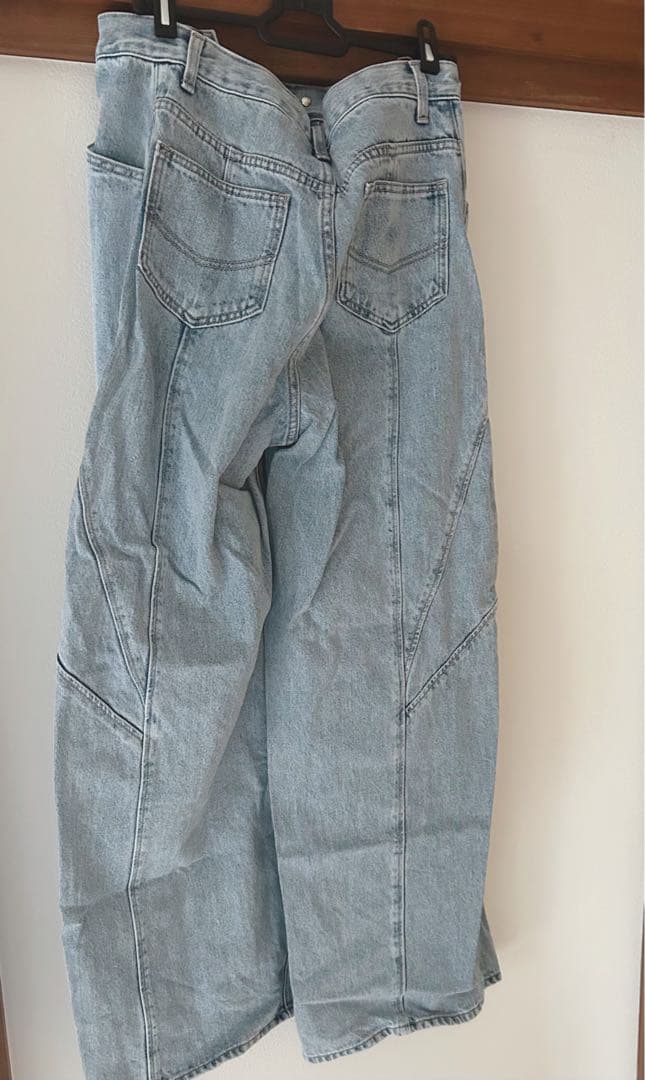 SNIDEL コクーンディティールデニムパンツ　サイズ：1