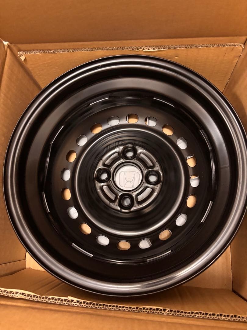 【LGM1/2】N-BOXスチールホイール14インチ2本＋ナット付