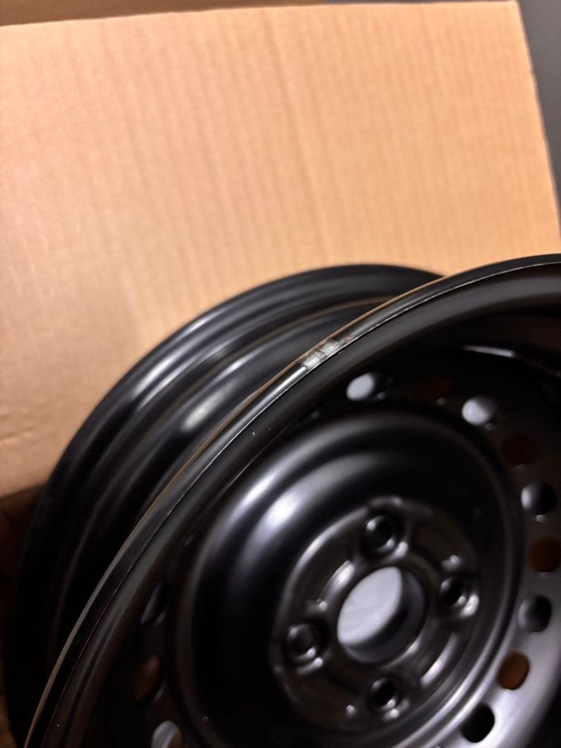 【LGM1/2】N-BOXスチールホイール14インチ2本＋ナット付