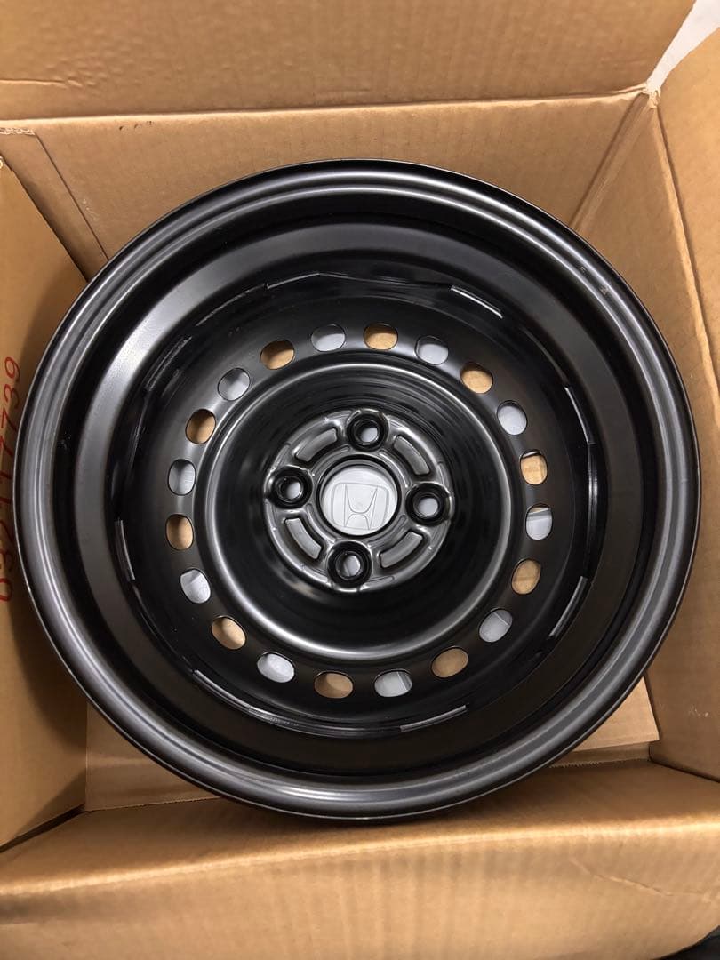 【LGM1/2】N-BOXスチールホイール14インチ2本＋ナット付